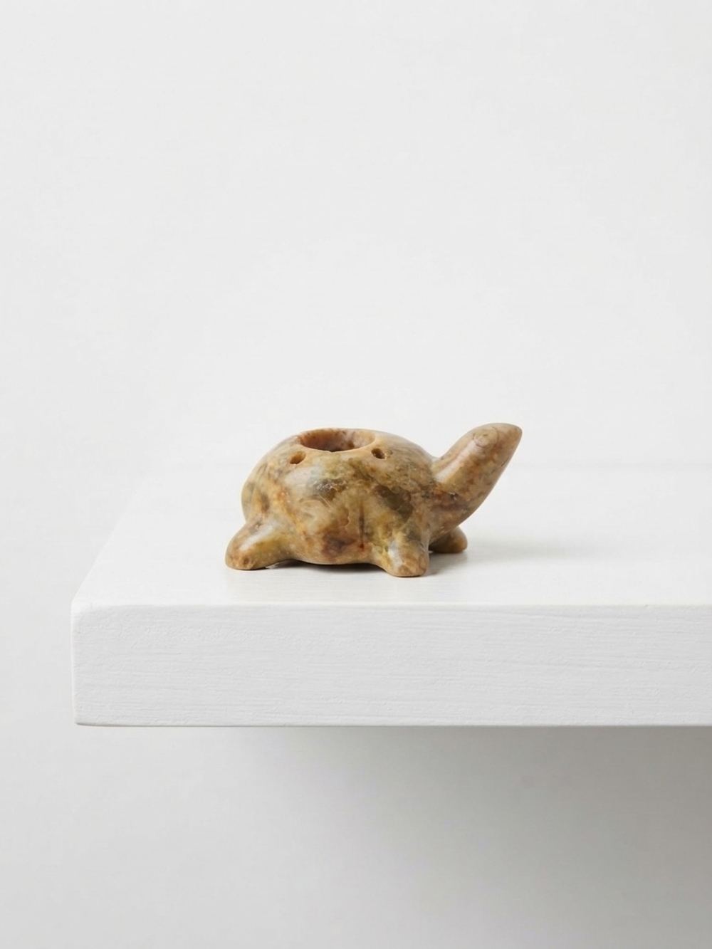 NEW Natural Soapstone Turtle Incense Holder  (0280)